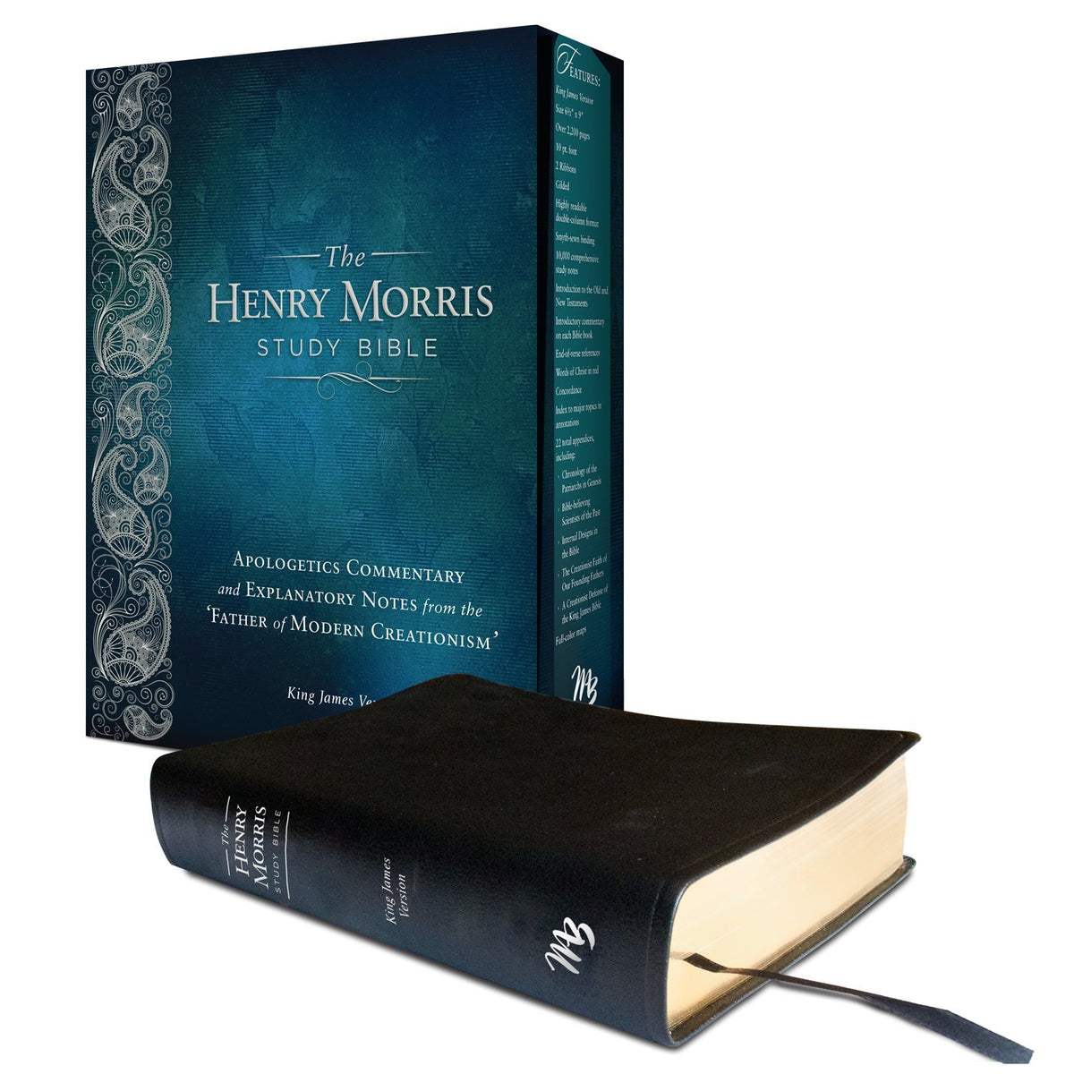KJV-Henry Morris Study Bible (Black Leather)