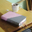 NIV, Personal Size Bible, Large Print, Leathersoft, Pink/Gray, Red Letter, Thumb Indexed, Comfort Print