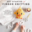 Get Started in Finger Knitting: Patterns and Instructions for Making Chunky Blankets, Cozy Pillows, and Cute Stuffies by Hand