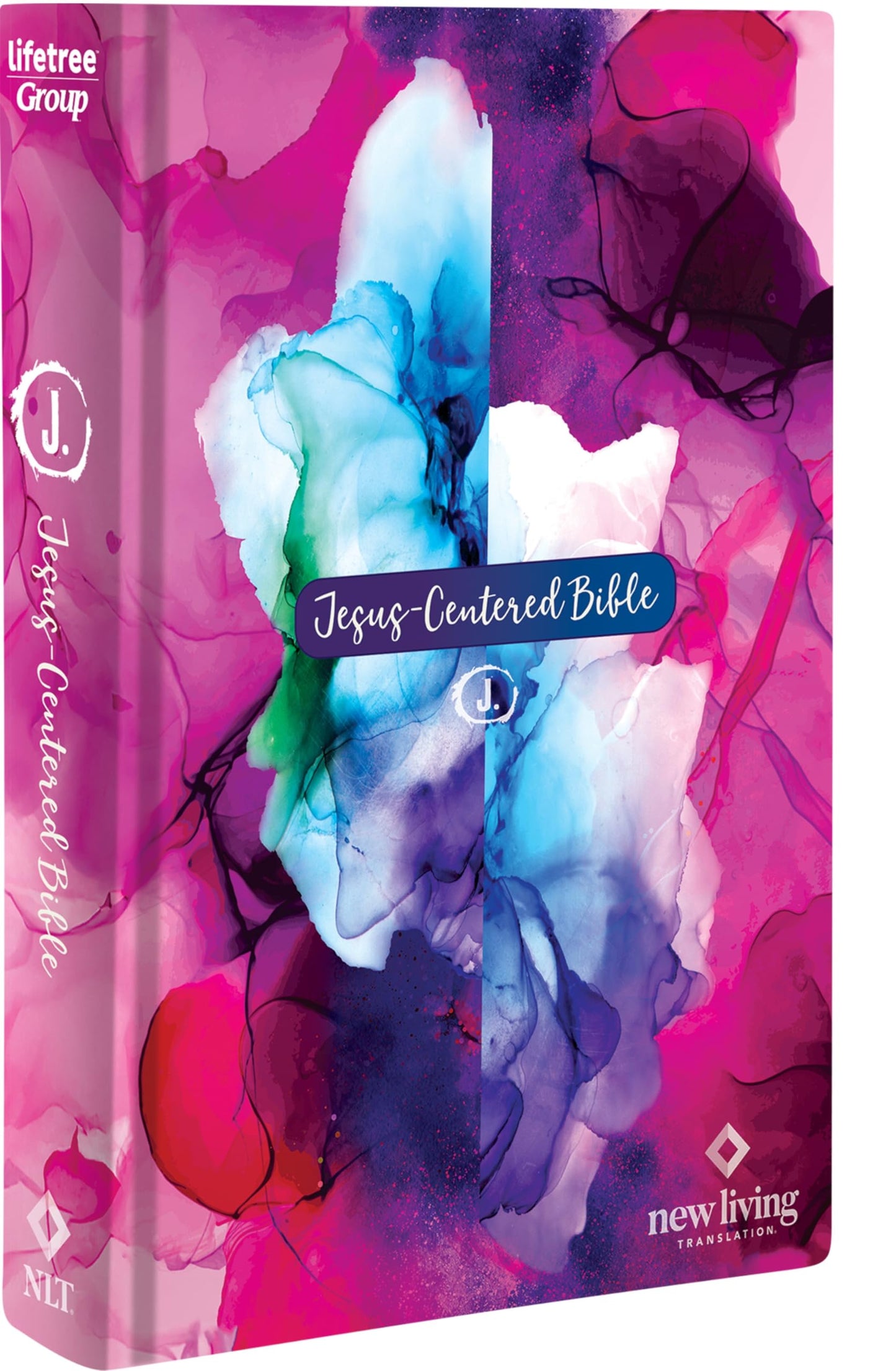 Jesus-Centered Bible NLT, Watercolor Hardcover