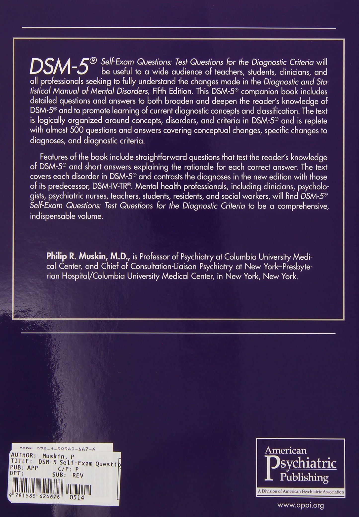 DSM-5 Self-Exam Questions: Test Questions for the Diagnostic Criteria