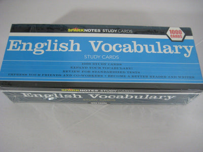 English Vocabulary (SparkNotes Study Cards)