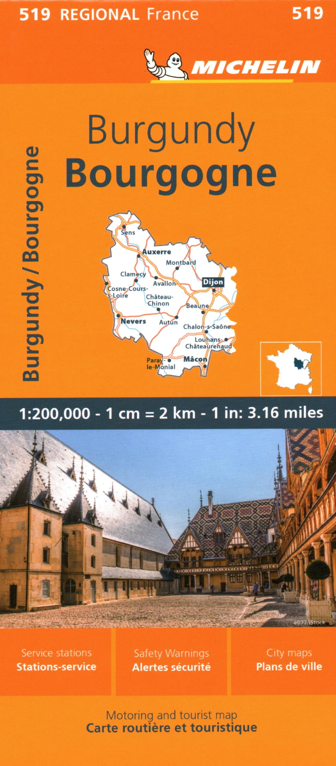 France: Burgundy Map 519: Burgundy Map 519 (Michelin Maps, 519)