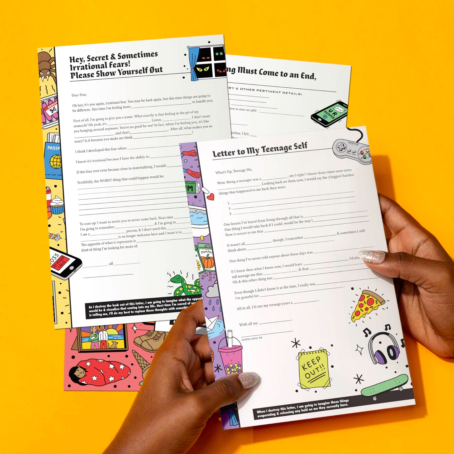 Letters to Destroy Fill-In Letters: An Incredibly Honest Set of 25 Guided Letters to Fill Out & Never Send (2 Each, 50 Total Letters) (Letters to Destroy Journals)