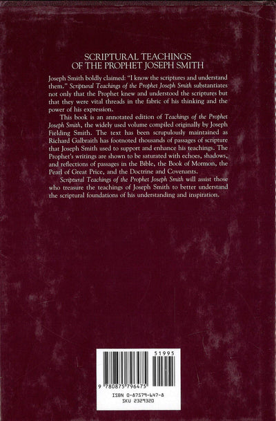 Scriptural Teachings of the Prophet Joseph Smith by Smith, J