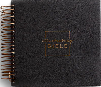 Illustrating Bible NIV Dark Grey (Spiral Bound), J3482 (8 Point Font)