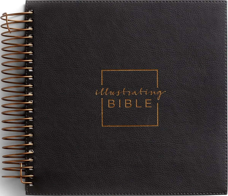 Illustrating Bible NIV Dark Grey (Spiral Bound), J3482 (8 Point Font)