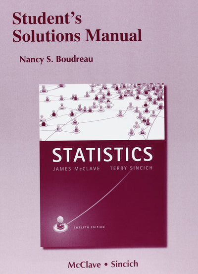 Student's Solutions Manual for Statistics
