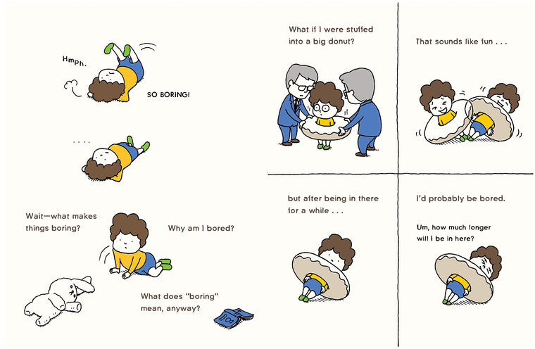 The Boring Book: (Childrens Book about Boredom, Funny Kids Picture Book, Early Elementary School Story Book) — back cover