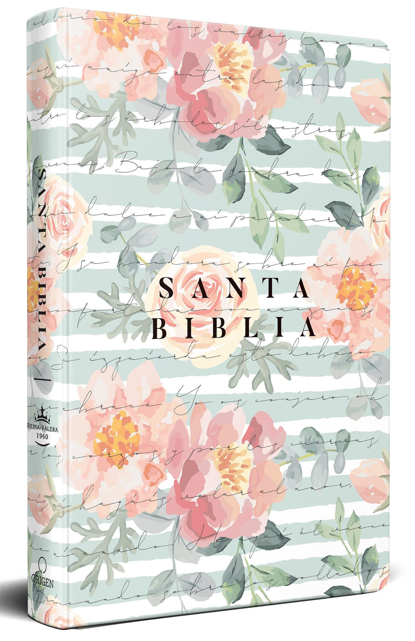 Biblia Reina Valera 1960 letra grande, tamao manual, tapa dura rosas rosadas / Spanish Bible RVR 1960 Handy Size Large Print HC pink roses (Spanish Edition)