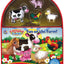 Phidal Farmyard Farms My Mini Busy Books - Activity Books for kids, 10-page storybook, 4 figurines, a foldable play mat