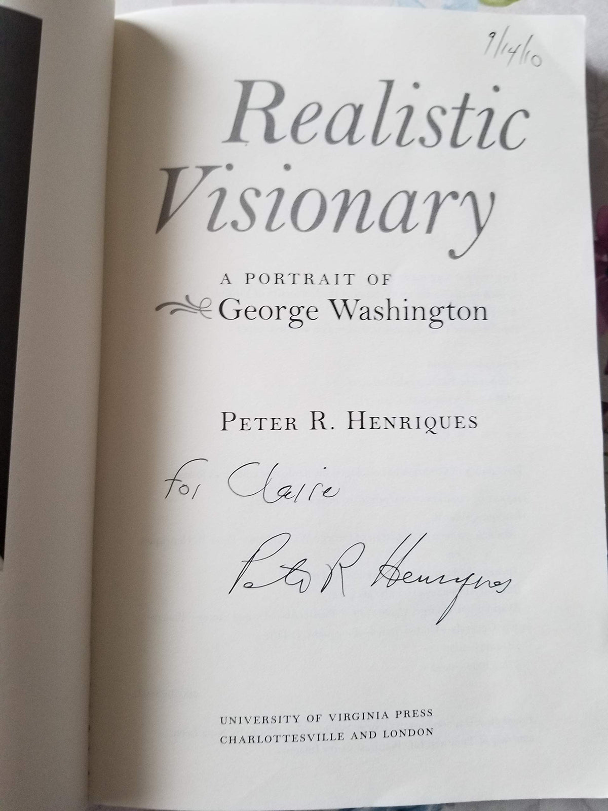 Realistic Visionary: A Portrait of George Washington