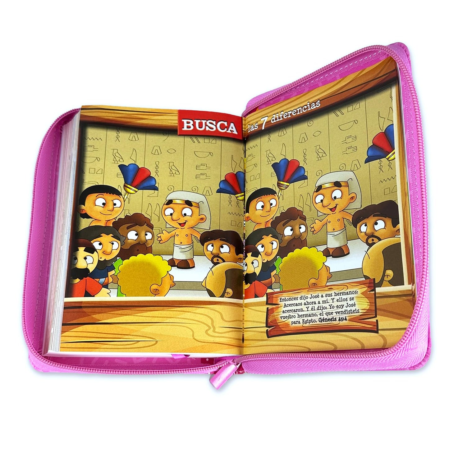 Biblia para Nias Mi Gran Viaje - Reina Valera 1960 imit piel acolchonada multicolor rosa