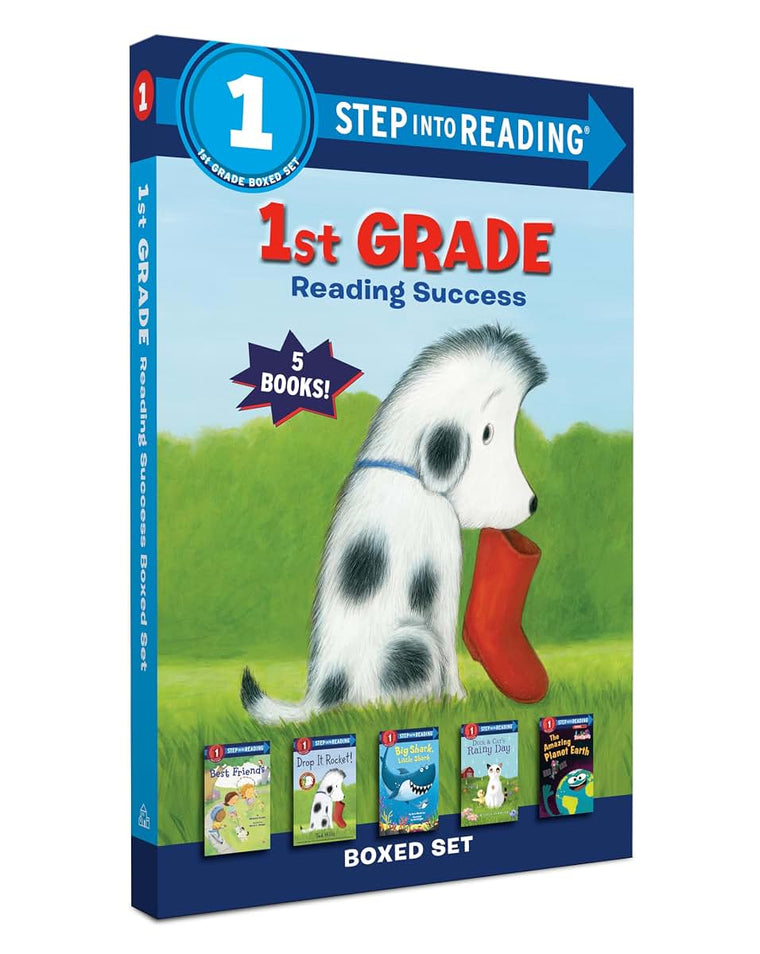 1st Grade Reading Success Boxed Set: Best Friends, Duck & Cat's Rainy Day, Big Shark, Little Shark, Drop It, Rocket! The Amazing Planet Earth (Step into Reading Boxed Set)