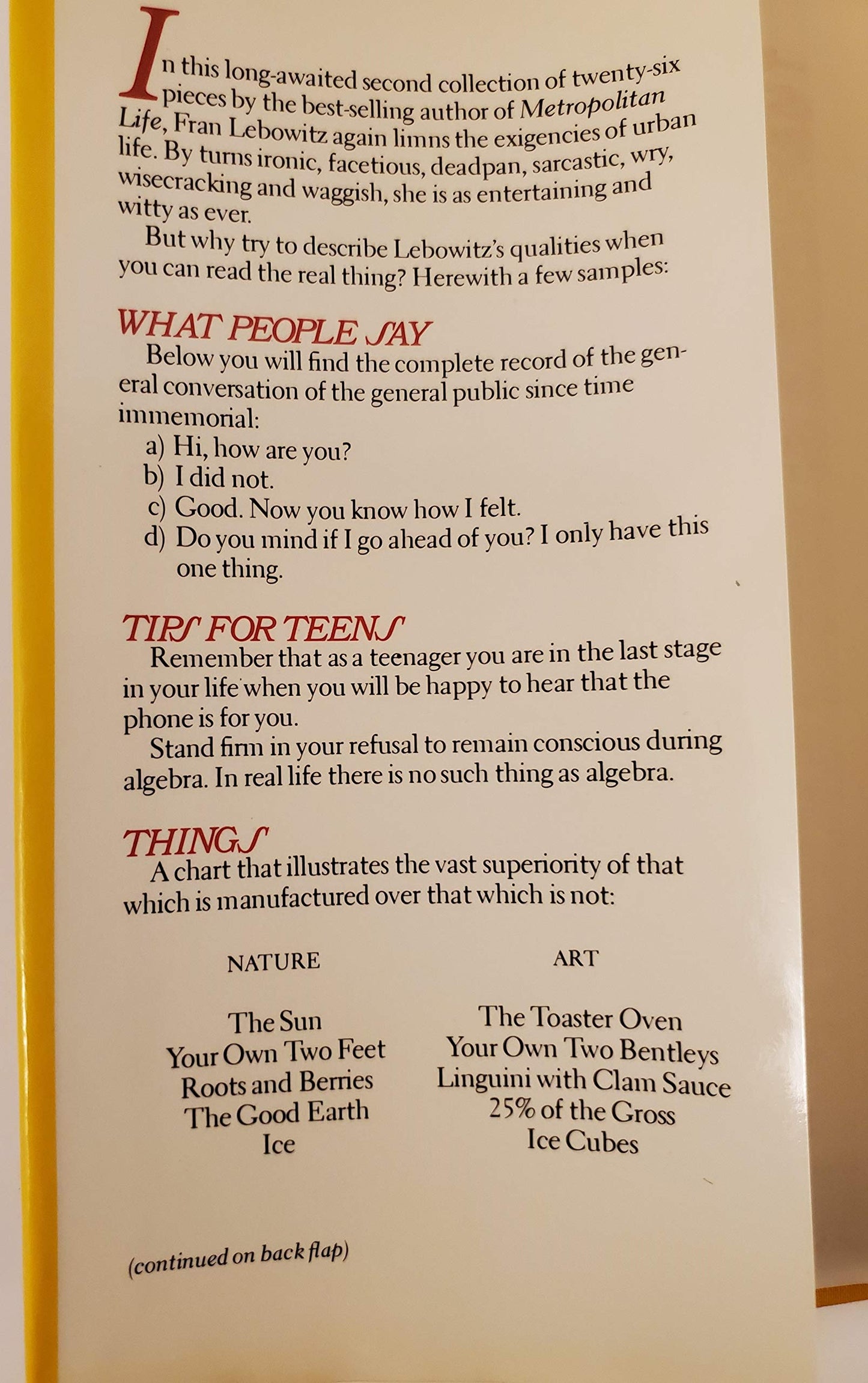 Social Studies by Lebowitz, Fran
