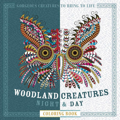 Woodland Creatures Night & Day (Night & Day Coloring Books)