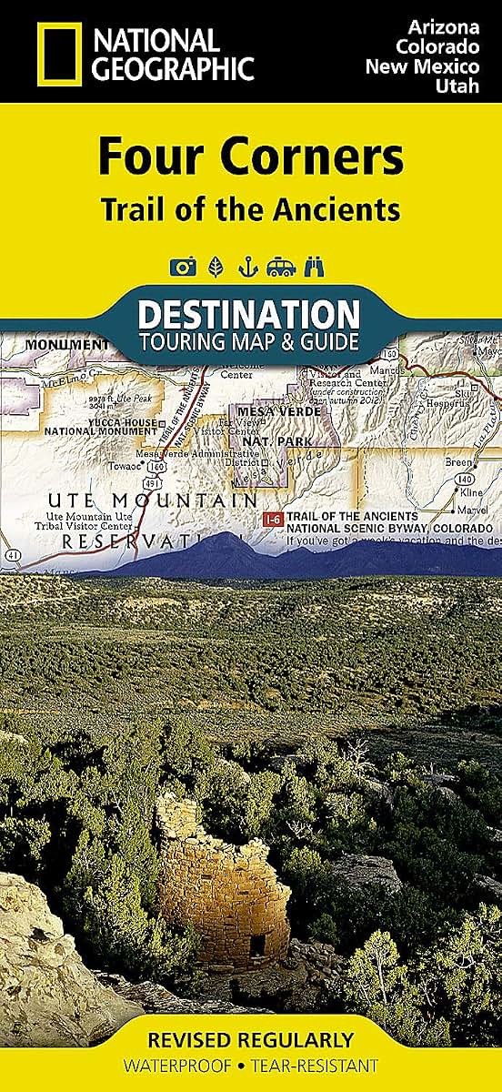 Four Corners [Trail of the Ancients] (National Geographic Destination Map)