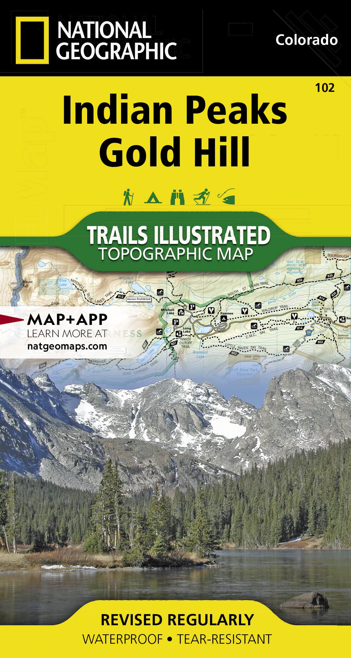 Indian Peaks, Gold Hill (National Geographic Trails Illustrated Map) (National Geographic Trails Illustrated Map, 102)