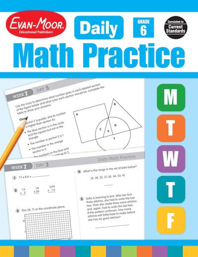 Evan-Moor Daily Math Practice, Grade 6