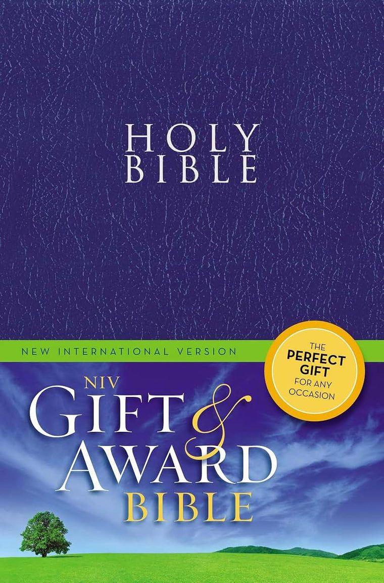 NIV, Gift and Award Bible, Leather-Look, Blue, Red Letter Edition