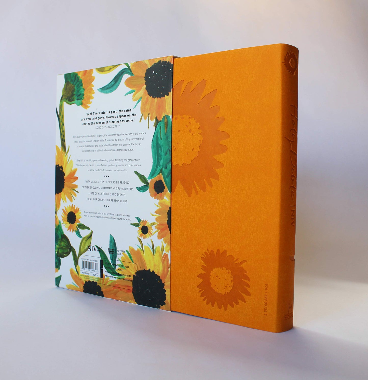 NIV Larger Print Soft-tone Bible: Sunflowers