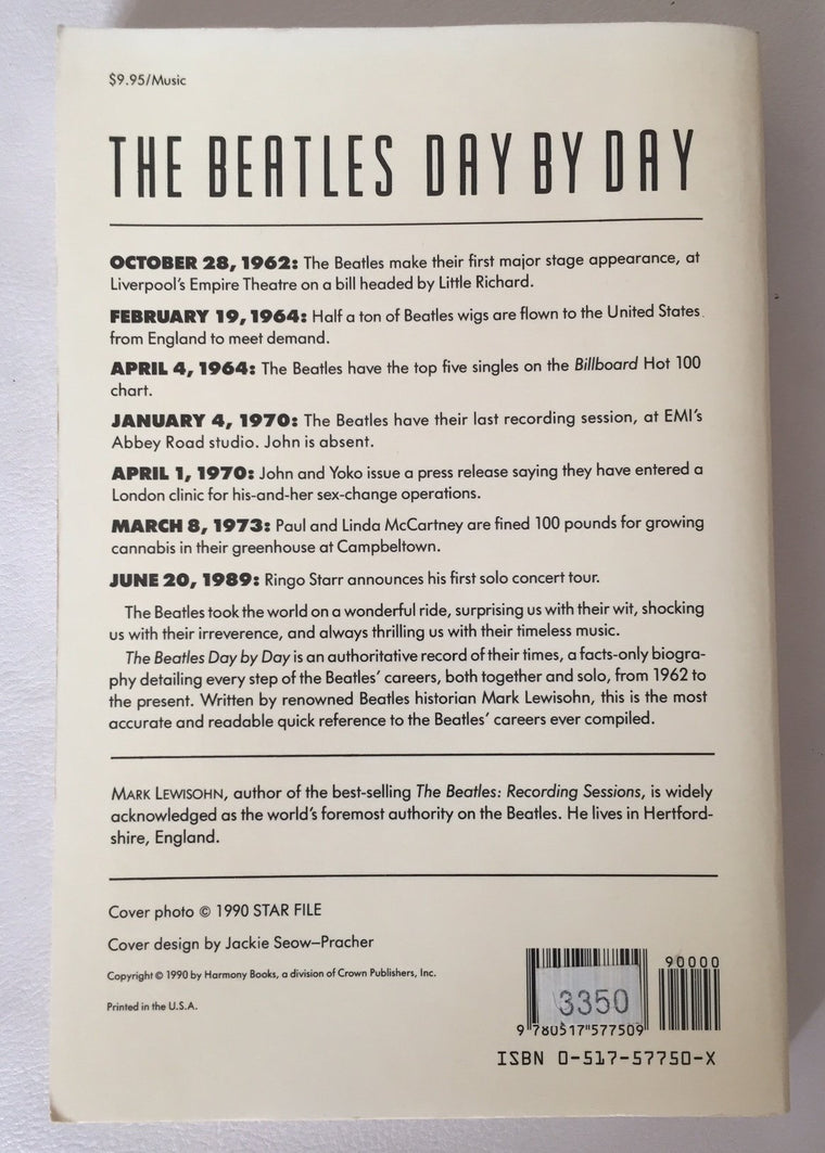 The Beatles Day by Day — back cover
