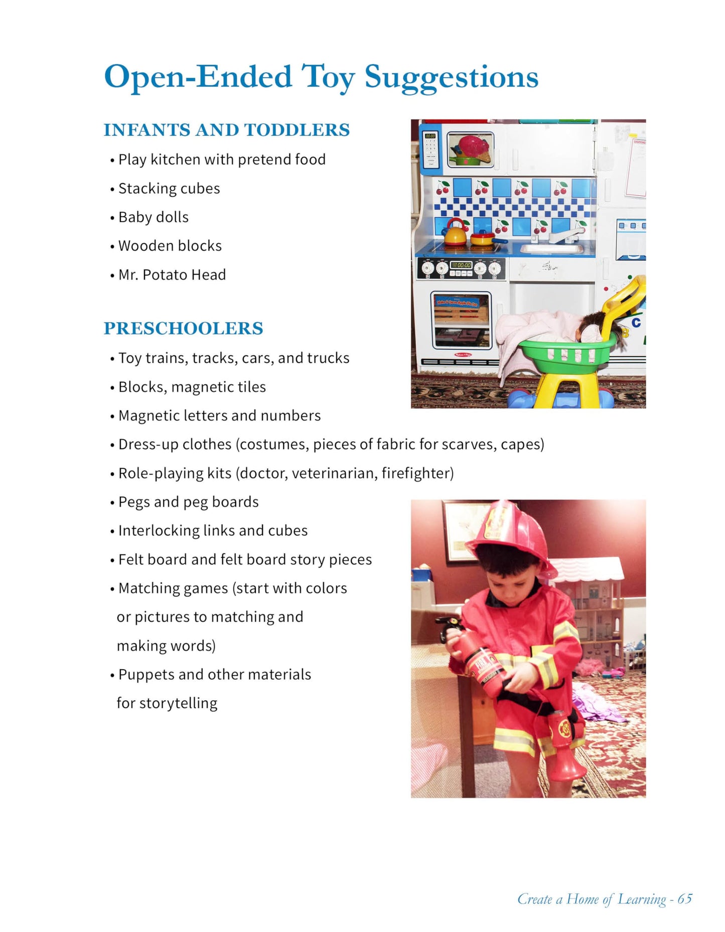 Create a Home of Learning- Award-Winning Guide to Setting Up Your Home with Play Areas & Screen-Free Play. For Years of Fun & Discovery!