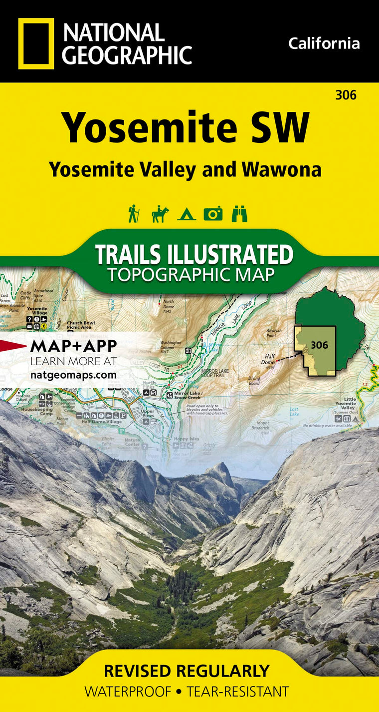 Yosemite SW: Yosemite Valley and Wawona Map (National Geographic Trails Illustrated Map, 306)