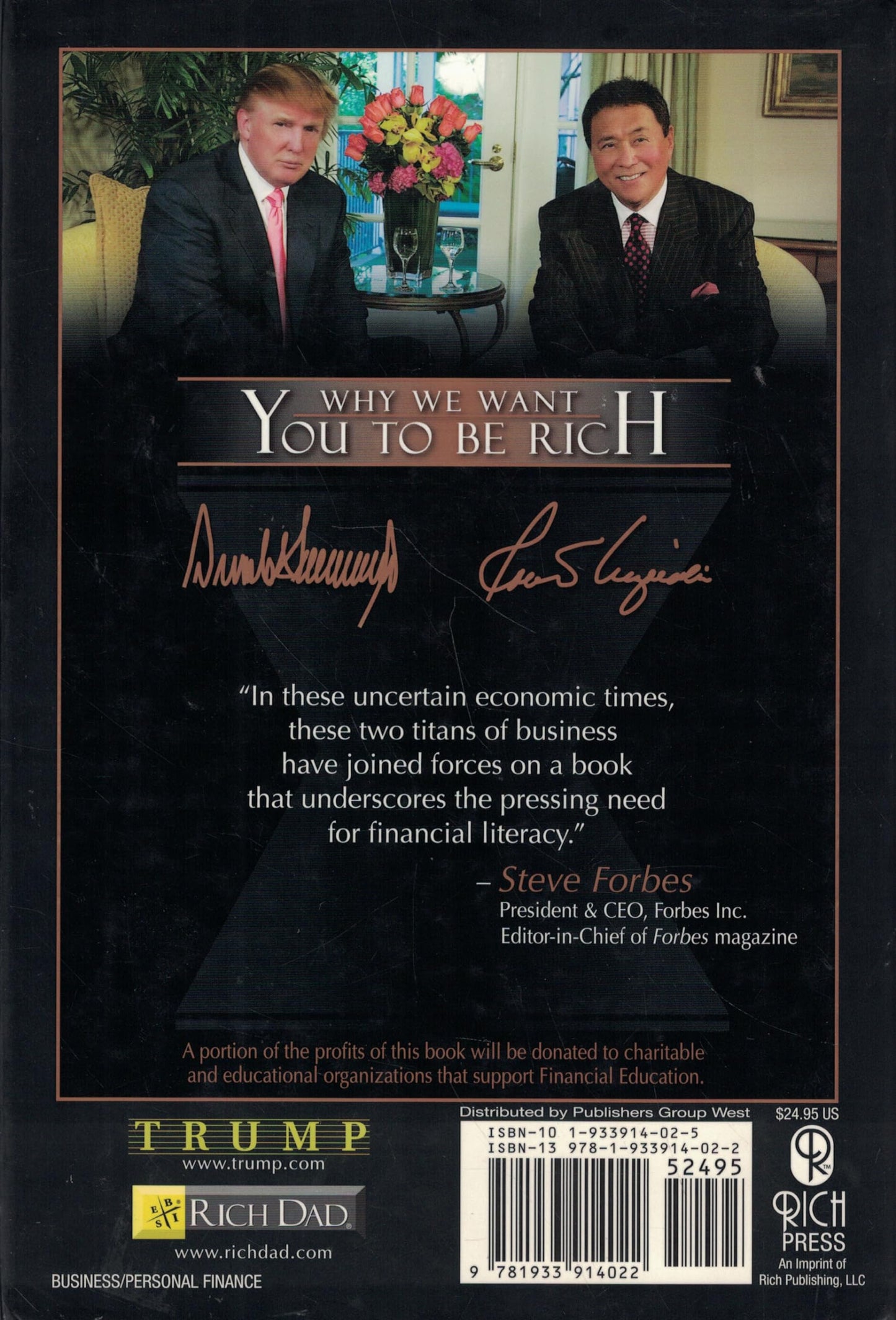 Why We Want You to Be Rich: Two Men, One Message by Trump, D