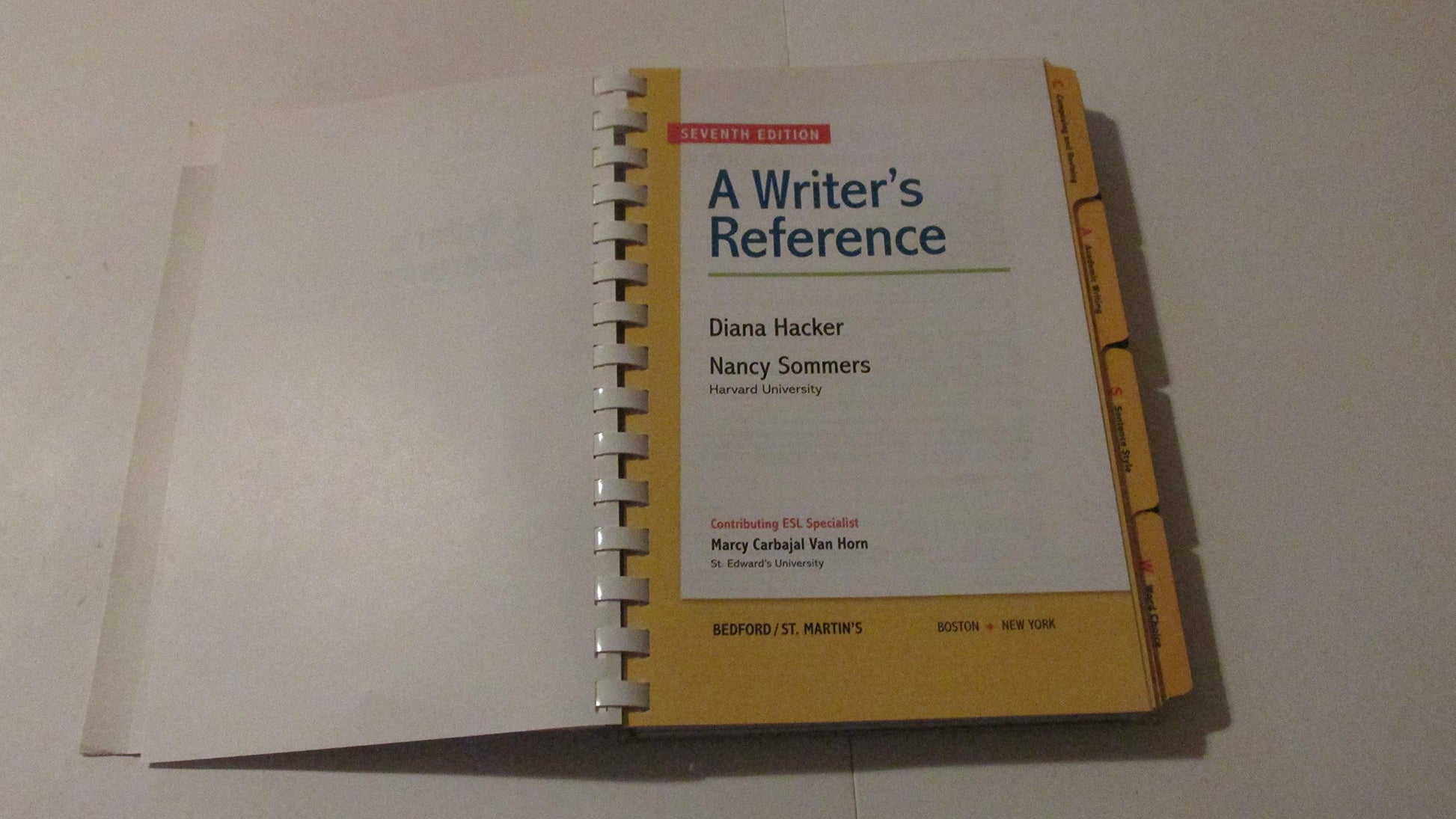 A Writer's Reference