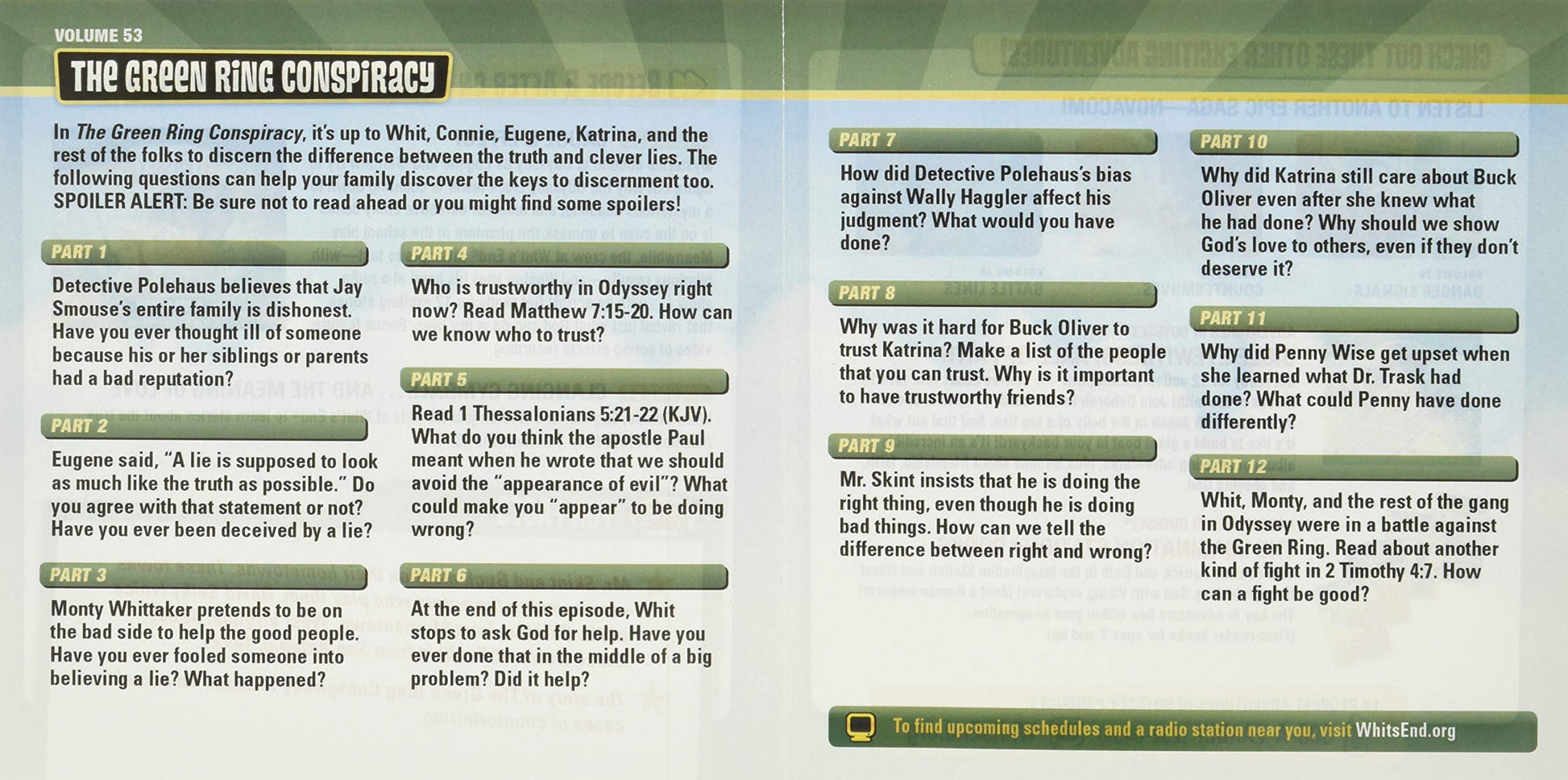 The Green Ring Conspiracy (Adventures in Odyssey)