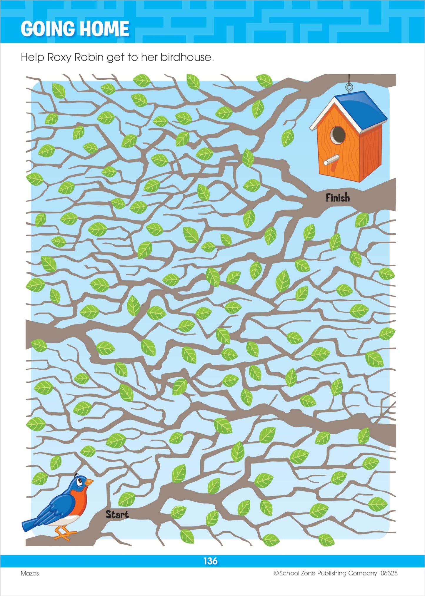 School Zone Big Mazes & More Workbook: 320 Pages, 1st Grade, 2nd Grade, Learning Activities, Math, Maze Puzzles, Games, Color By Numbers, Ages 6 to 8