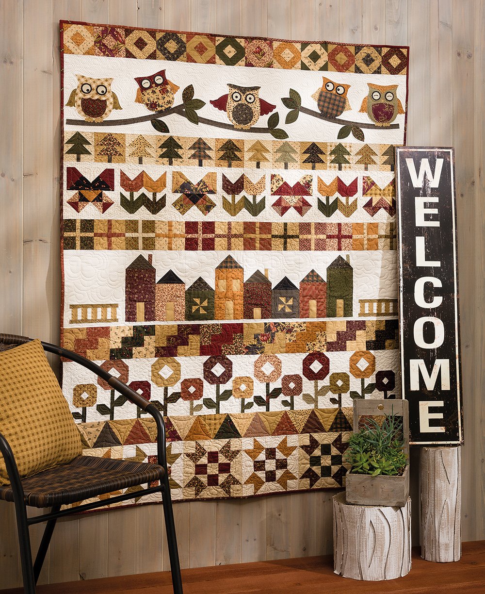 Moda All-Stars - All in a Row Again: 23 Row-by-Row Quilt Designs