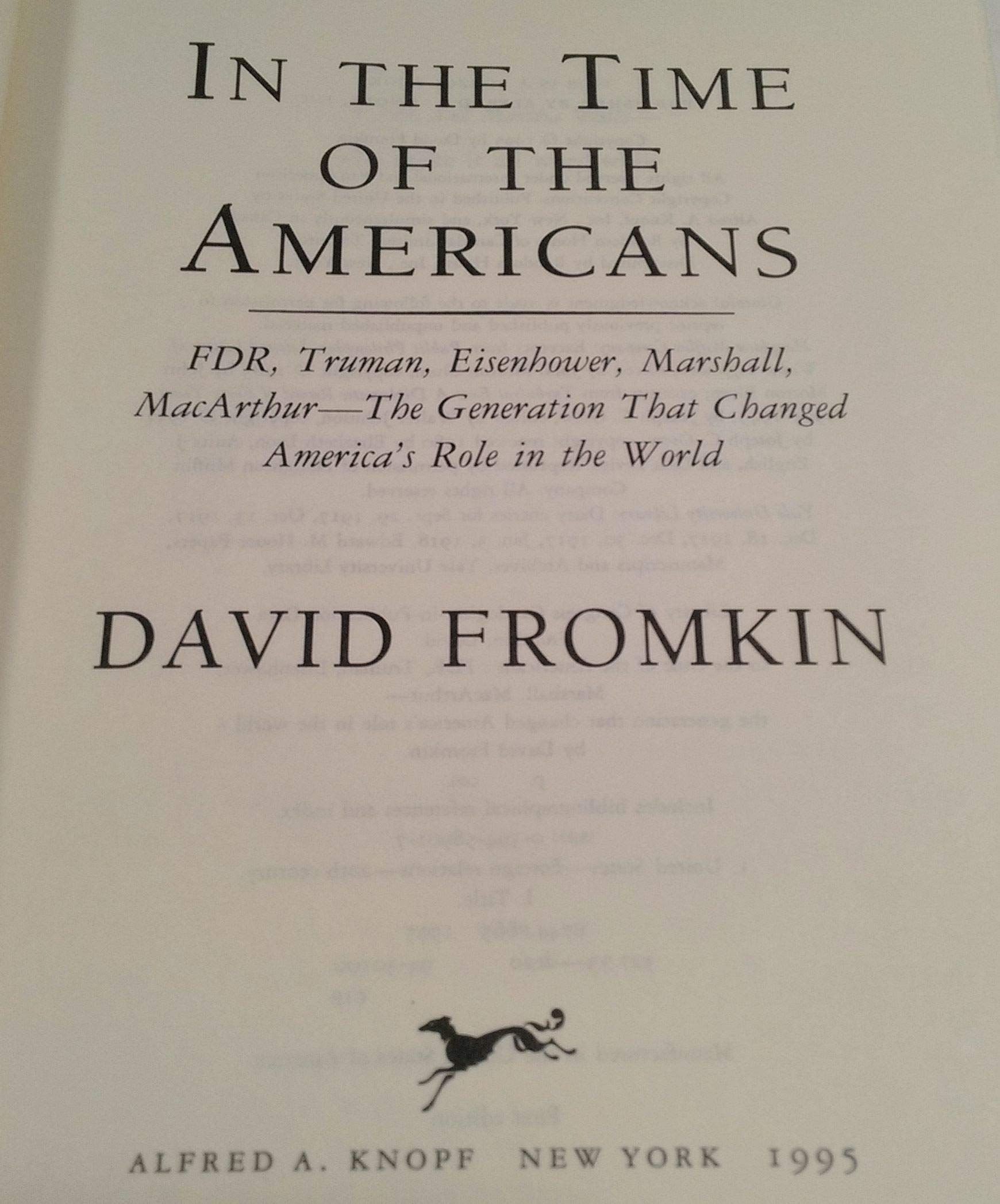 In the Time of the Americans