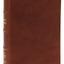 NKJV, End-of-Verse Reference Bible, Personal Size Large Print, Premium Goatskin Leather, Brown, Premier Collection, Red Letter, Comfort Print: Holy Bible, New King James Version