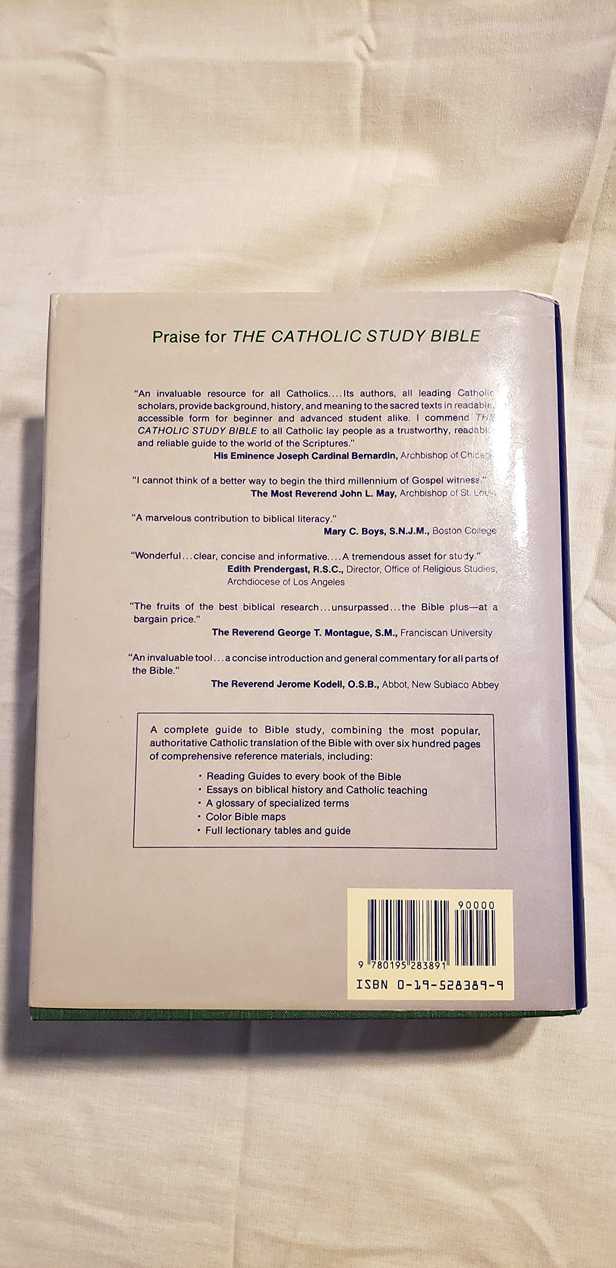Catholic Study Bible: New American Bible, No 4200 by Senior,