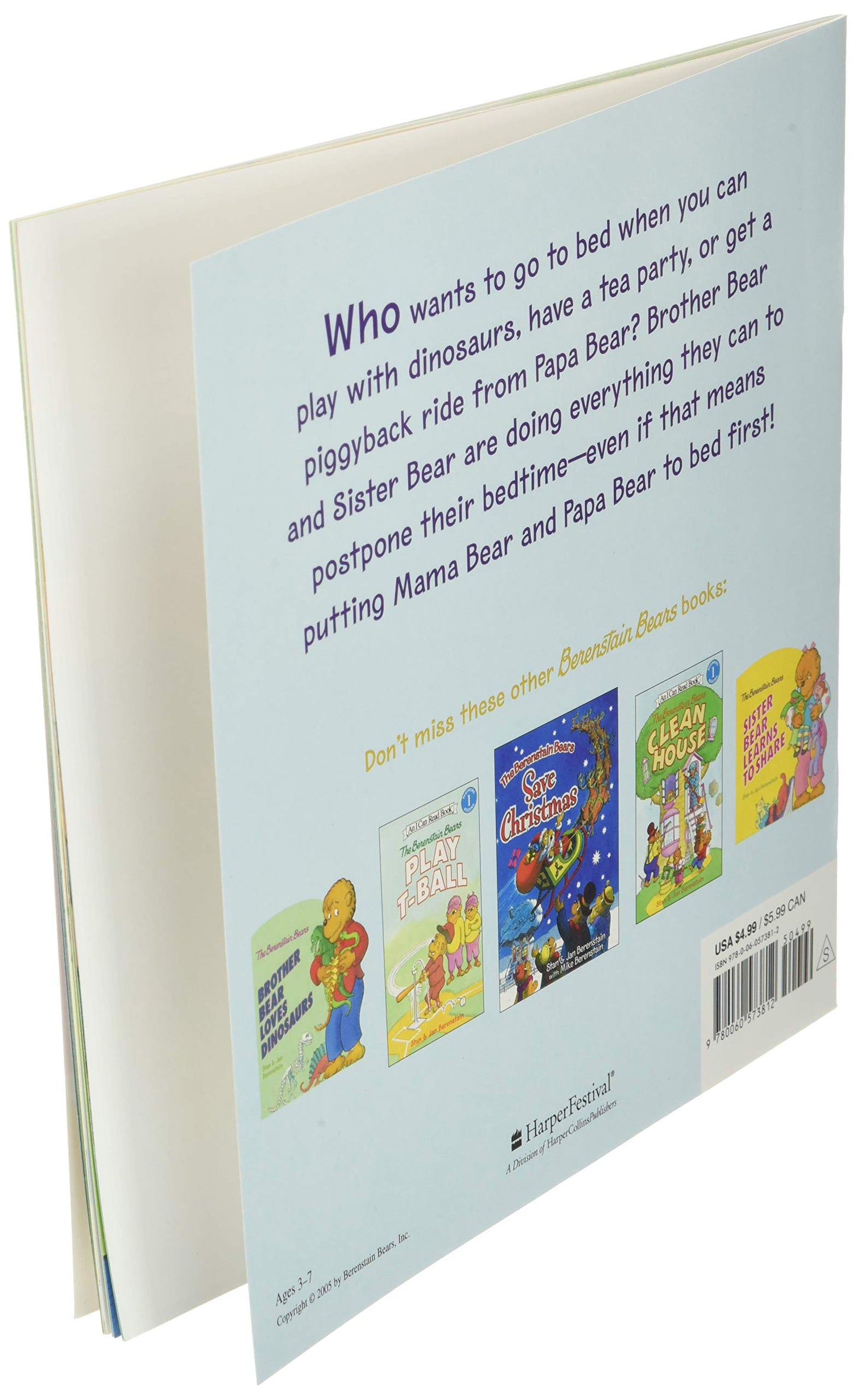 The Berenstain Bears' Bedtime Battle: A Playful Story About Brother and Sister Bear Postponing Their Bedtime for Kids (Ages 4-8)