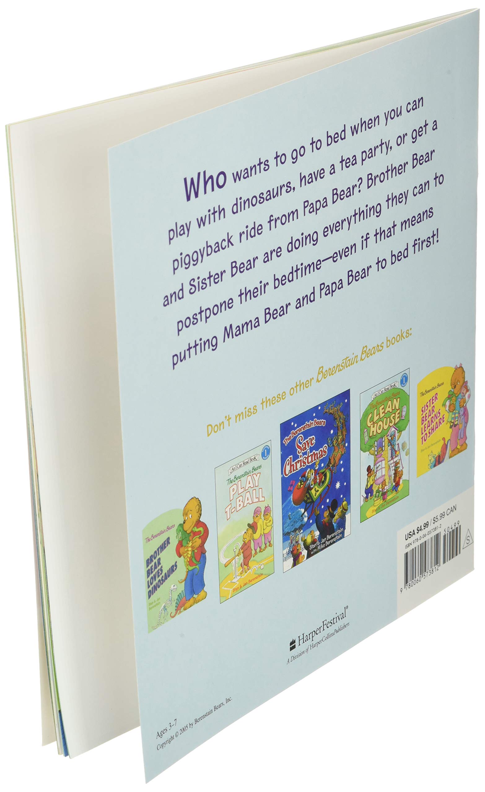 The Berenstain Bears' Bedtime Battle: A Playful Story About Brother and Sister Bear Postponing Their Bedtime for Kids (Ages 4-8)