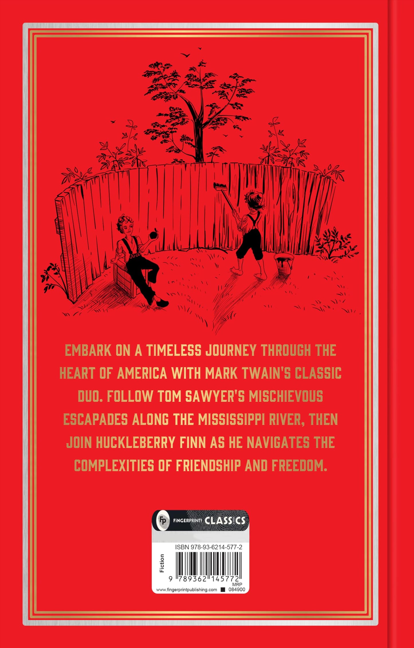 Adventures of Tom Sawyer & Adventures of Huckleberry Finn (Deluxe Hardbound Edition), The (Fingerprint Classics)