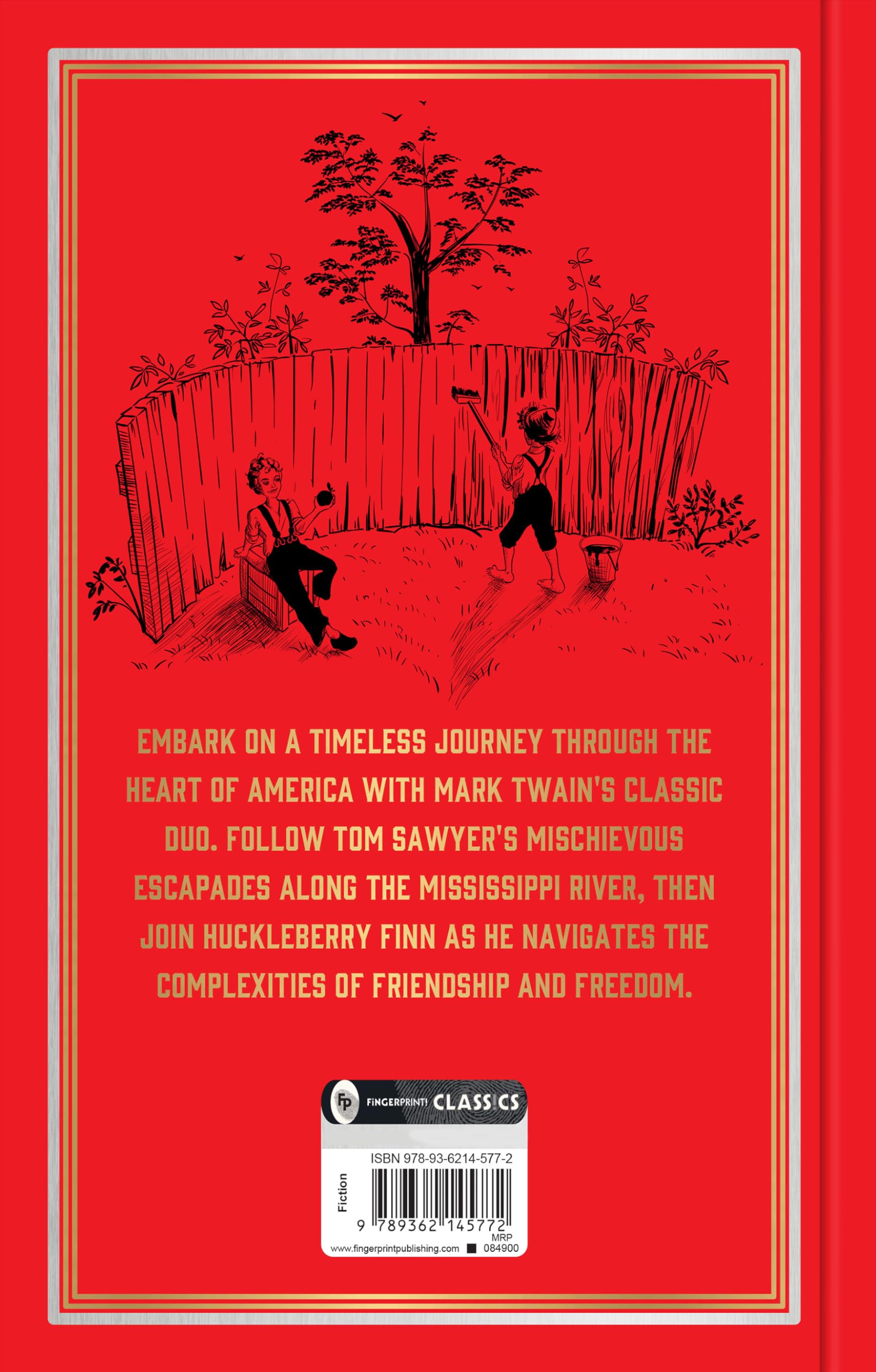 Adventures of Tom Sawyer & Adventures of Huckleberry Finn (Deluxe Hardbound Edition), The (Fingerprint Classics)