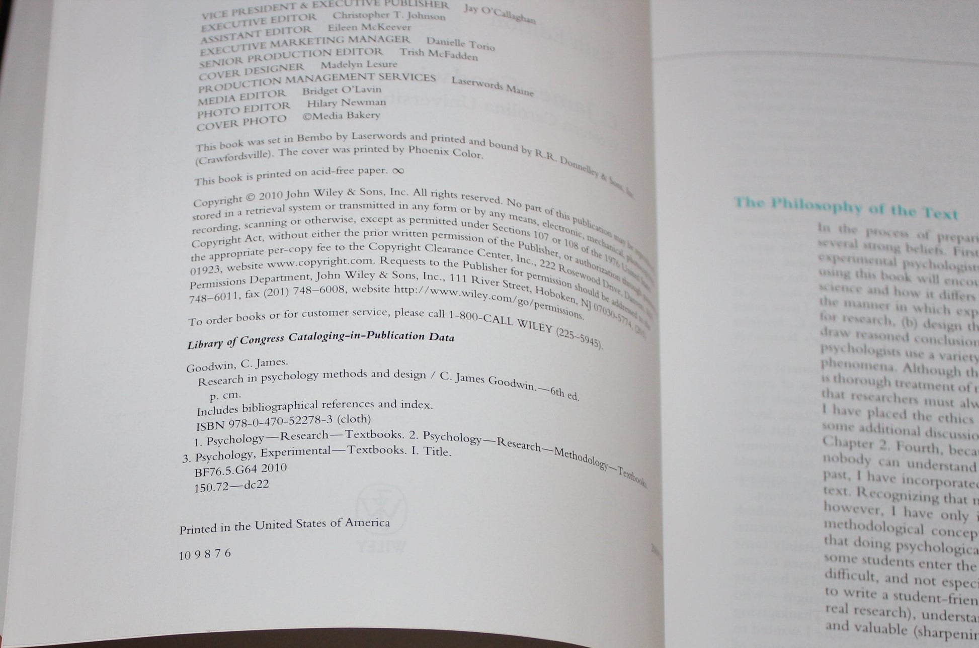 Research In Psychology: Methods and Design