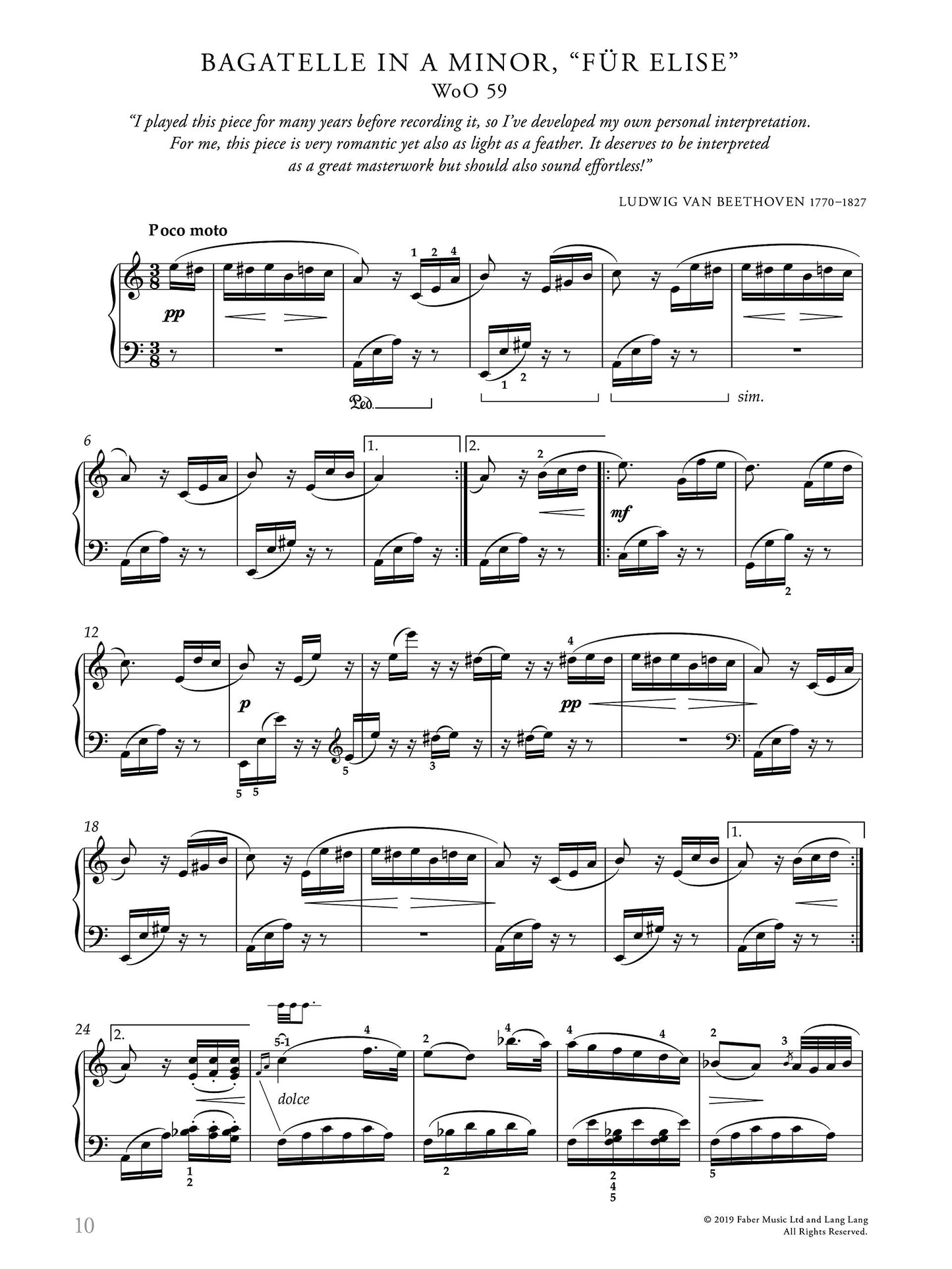 Lang Lang Piano Book: Hardcover Book (Faber Edition)