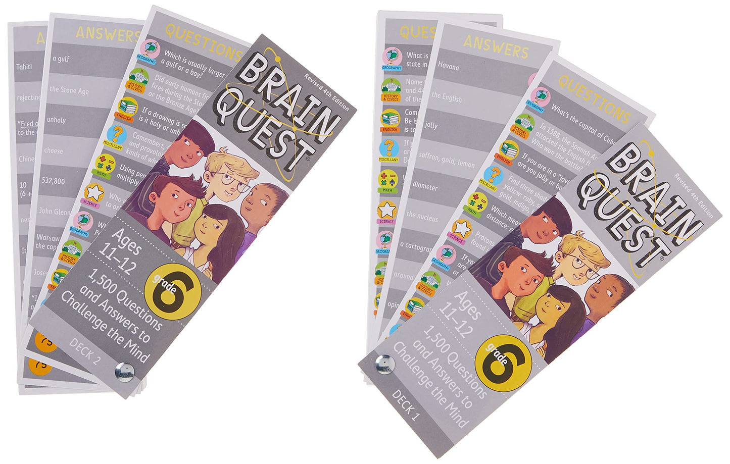 Brain Quest: Grade 6: 1,500 Questions and Answers to Challen