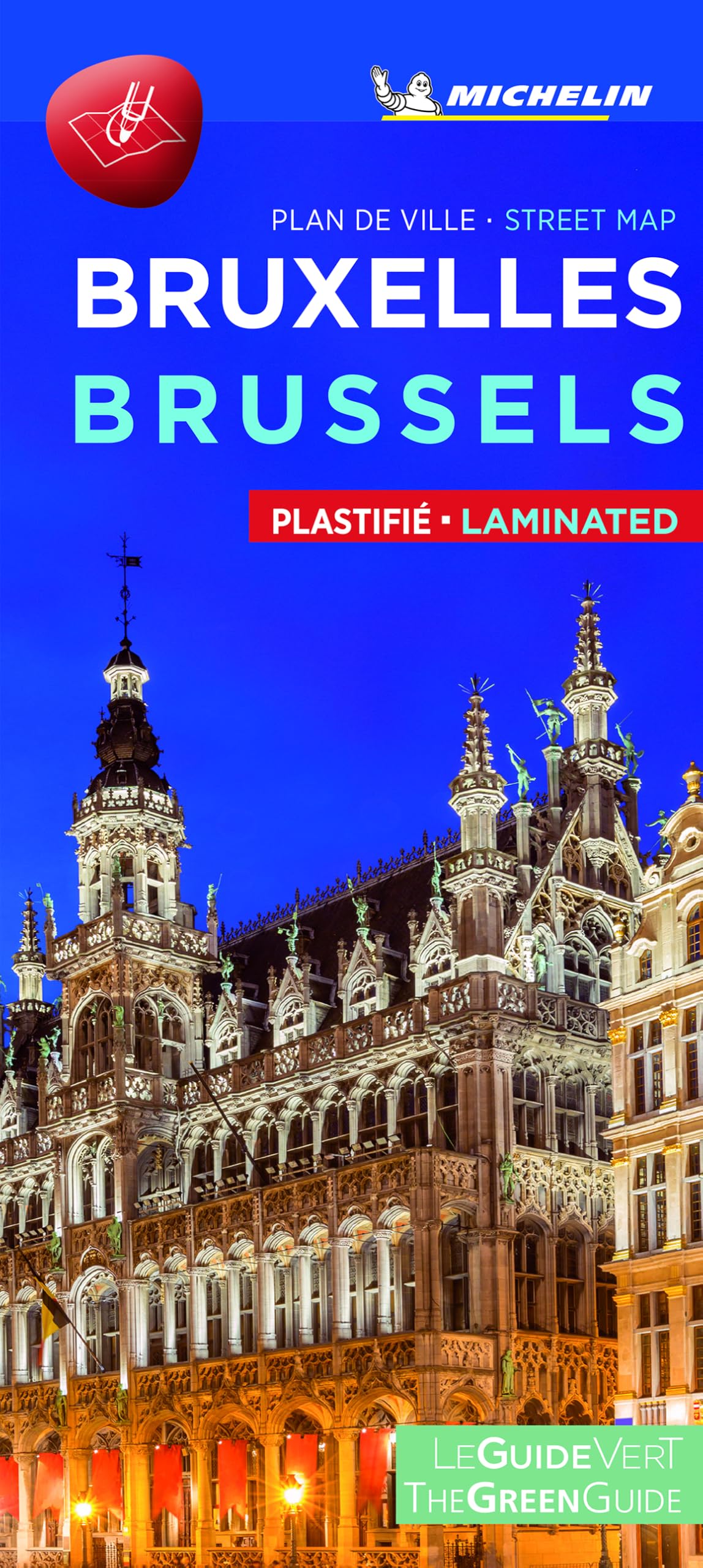 Michelin Brussels City Map - Laminated