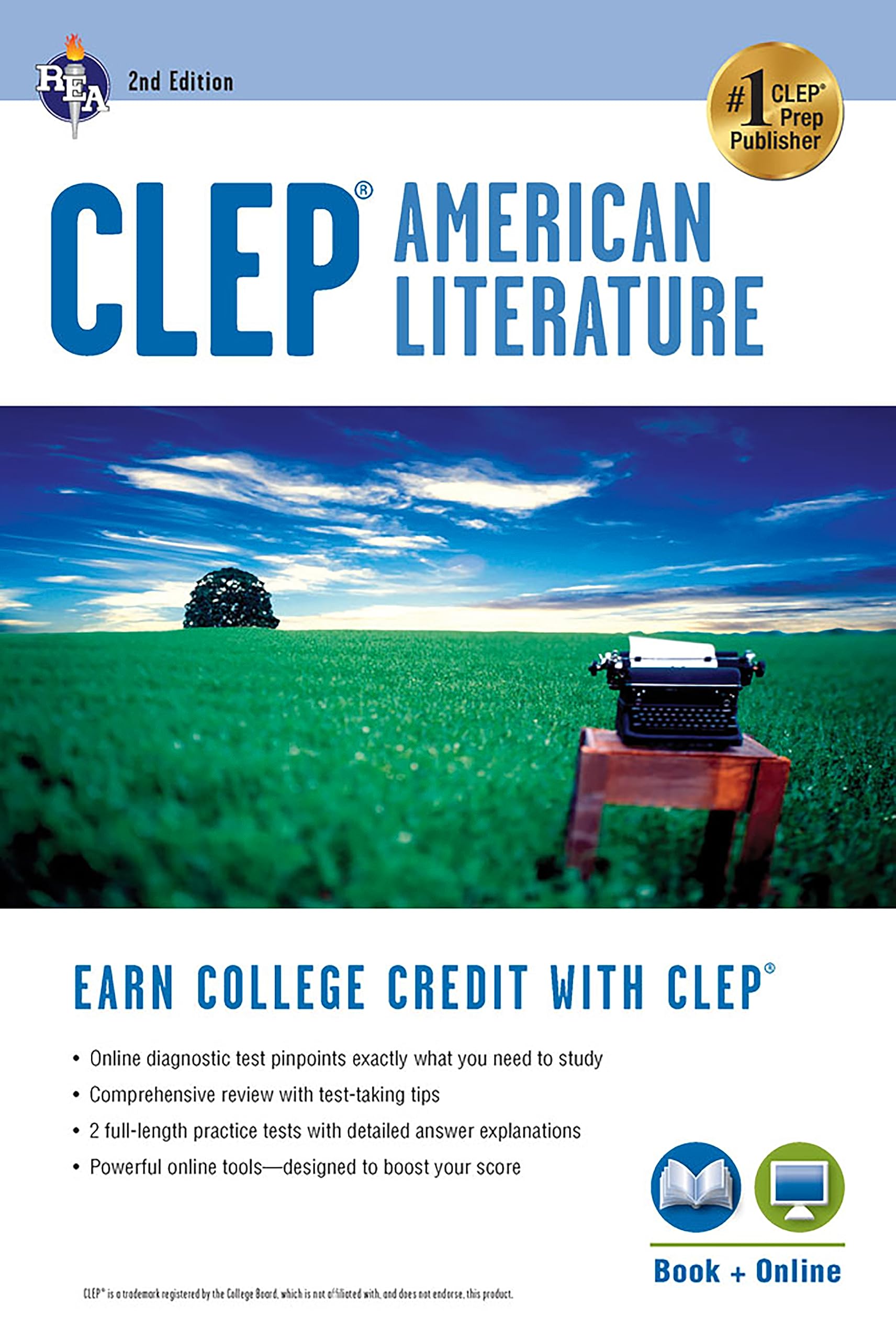 CLEP American Literature Book + Online (CLEP Test Preparation)