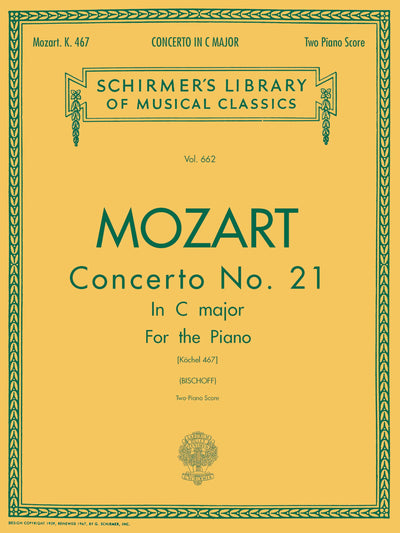 Mozart Concerto No 21 in C Major K 467 Volume 662  Piano Duet Sheet Music for Two Pianos Four Hands  Advanced Classical Piano Reduction for Performance Study and Competition Use