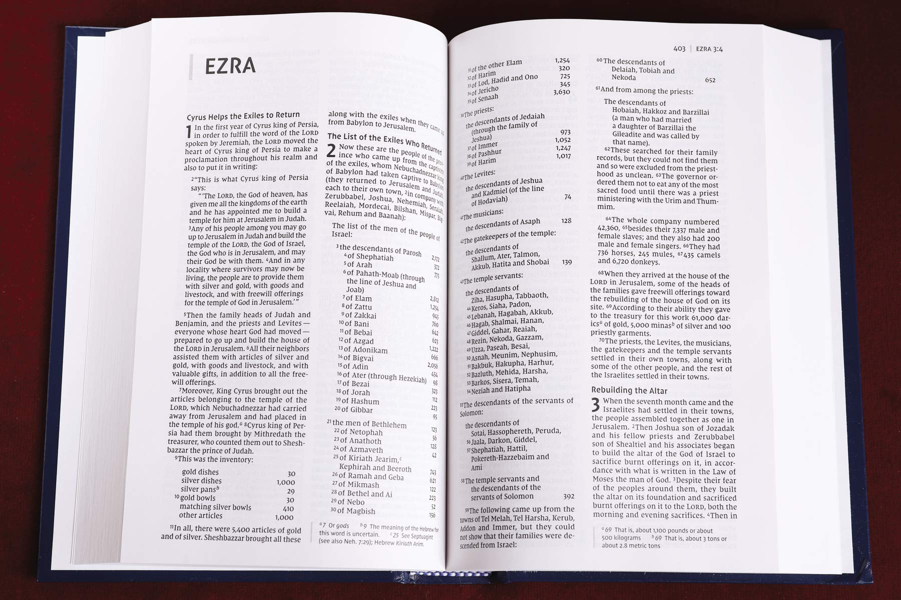 NIV, Pew and Worship Bible, Hardcover, Blue, Comfort Print