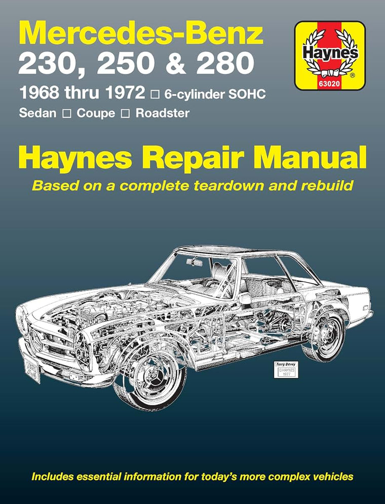 Mercedes Benz 230, 250 and 280, 1968-1972 / 6-Cylinder sohc