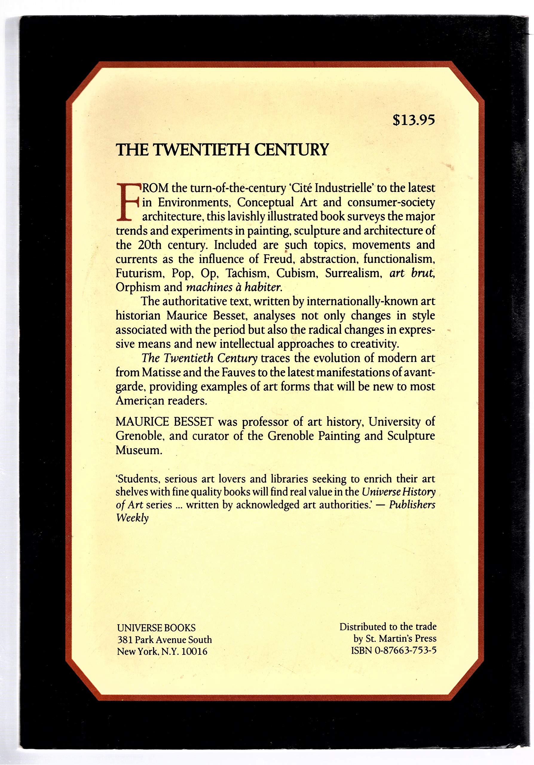 The Twentieth Century (Universe History of Art and Architecture) (English and German Edition)