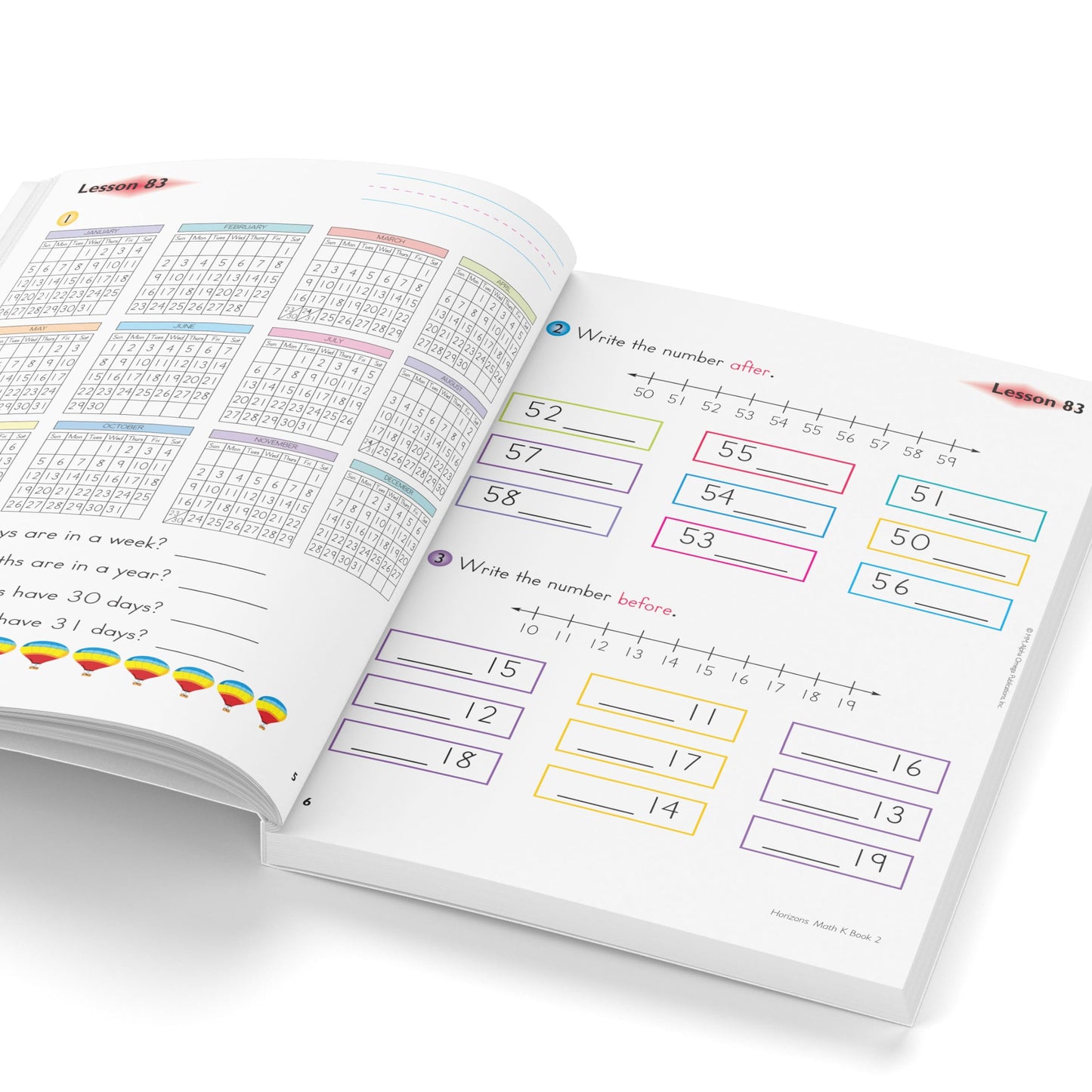 Horizons Kindergarten Math Student Book 2